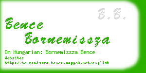 bence bornemissza business card